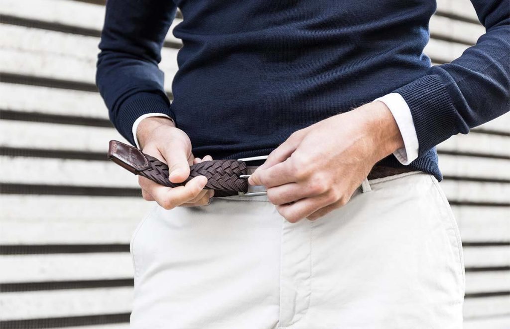 Highbuckle riem zonder gaatjes met innovatief verstellingsmechanisme voor perfecte pasvorm en modern design